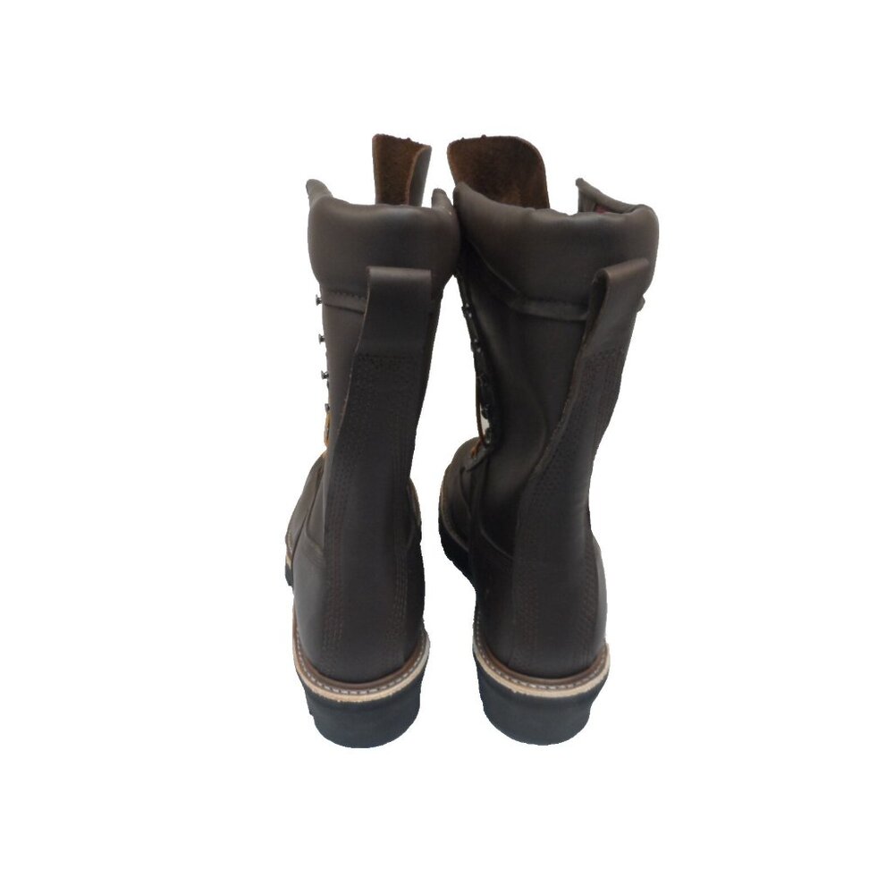 Hoffman Men's 600 CT 10" Leather Composite Toe Powerline Boots Brown Size 8D - Picture 3 of 7
